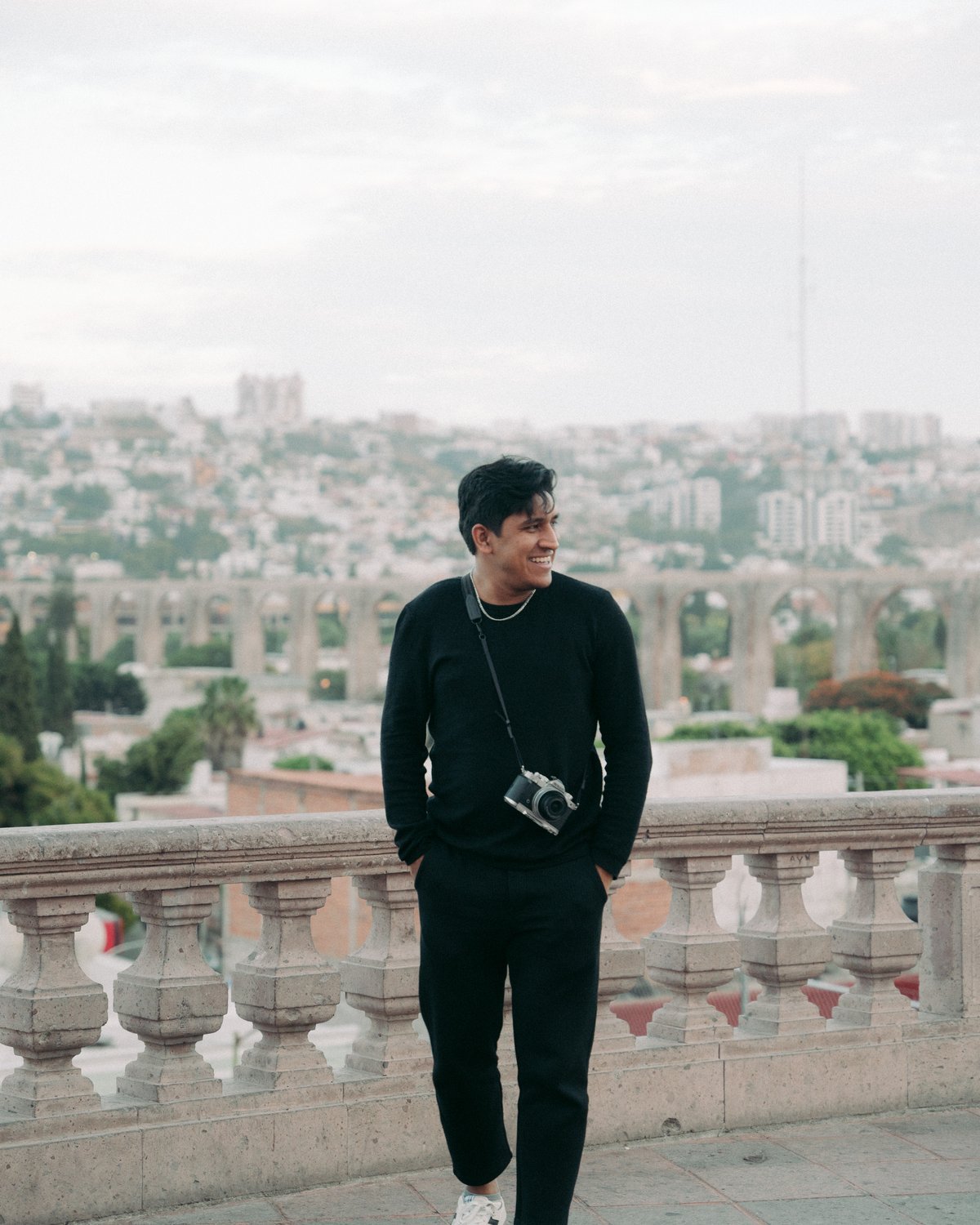Rafael Delafiut, Cartagena destination wedding photographer, on location with his camera